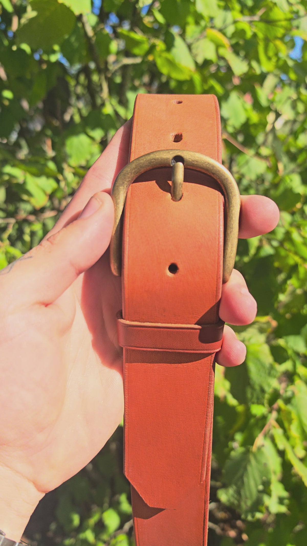 Ceinture en cuir artisanal