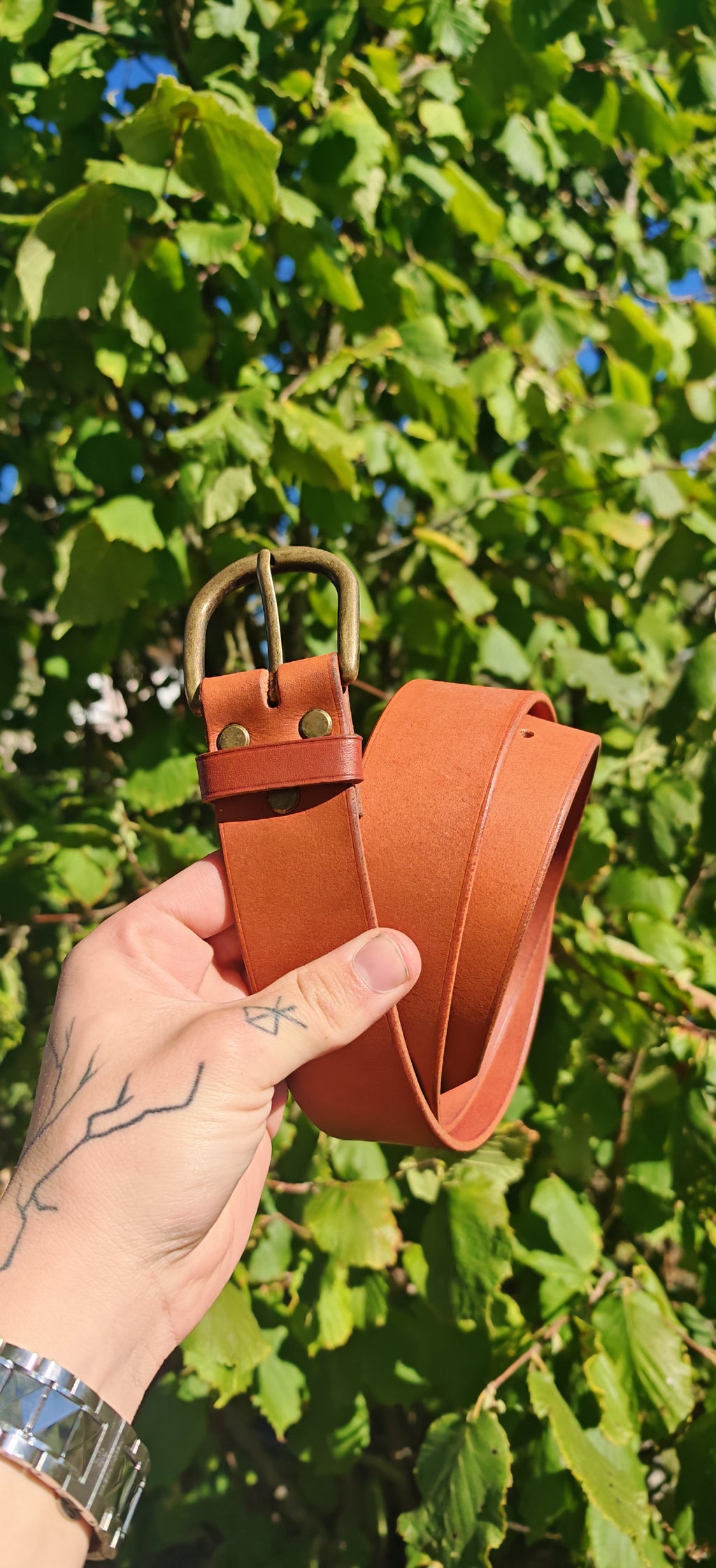 Ceinture en cuir artisanal