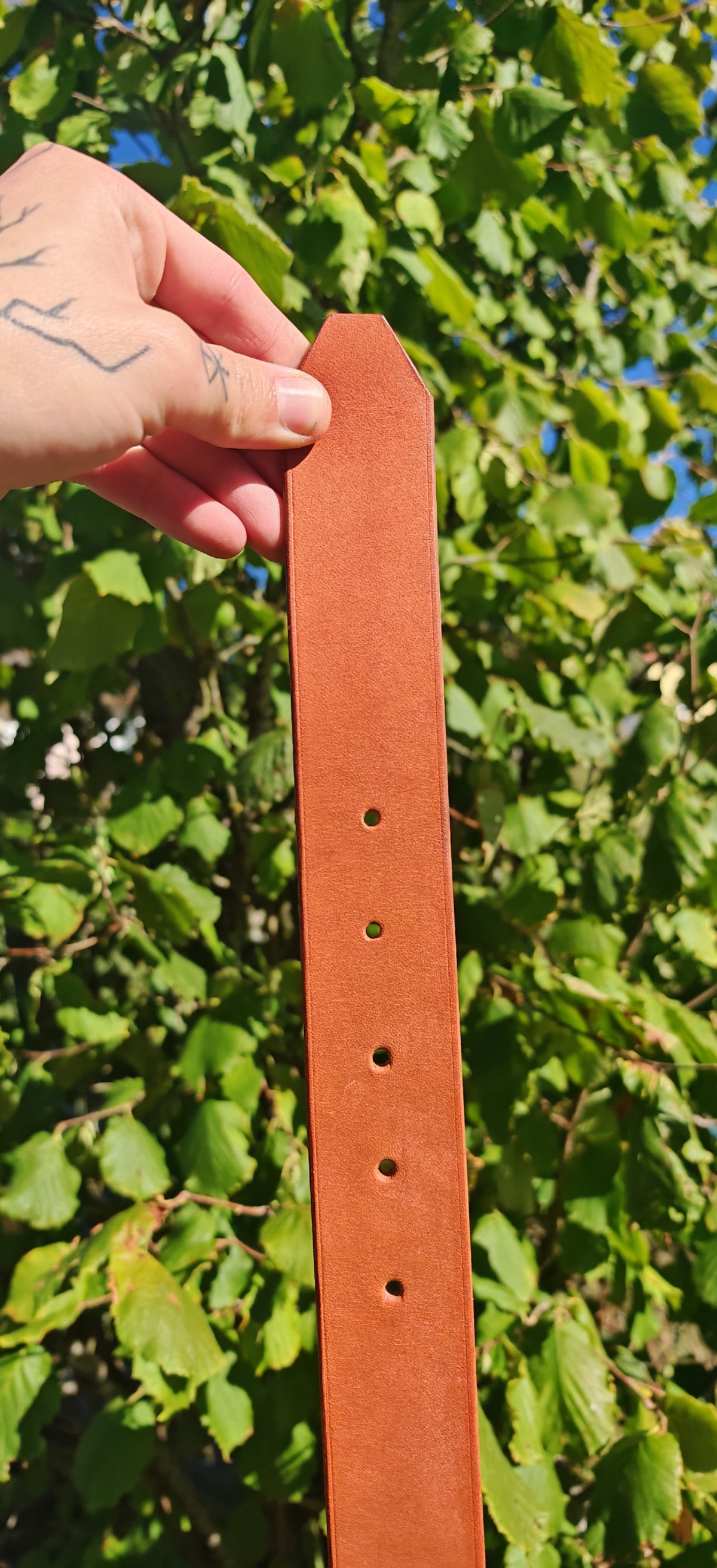 Ceinture en cuir artisanal