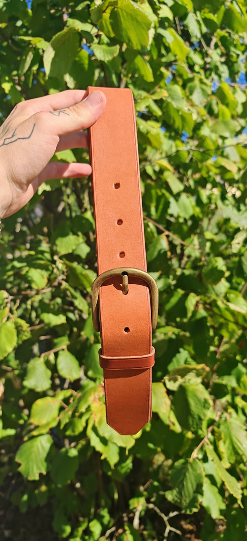 Ceinture en cuir artisanal